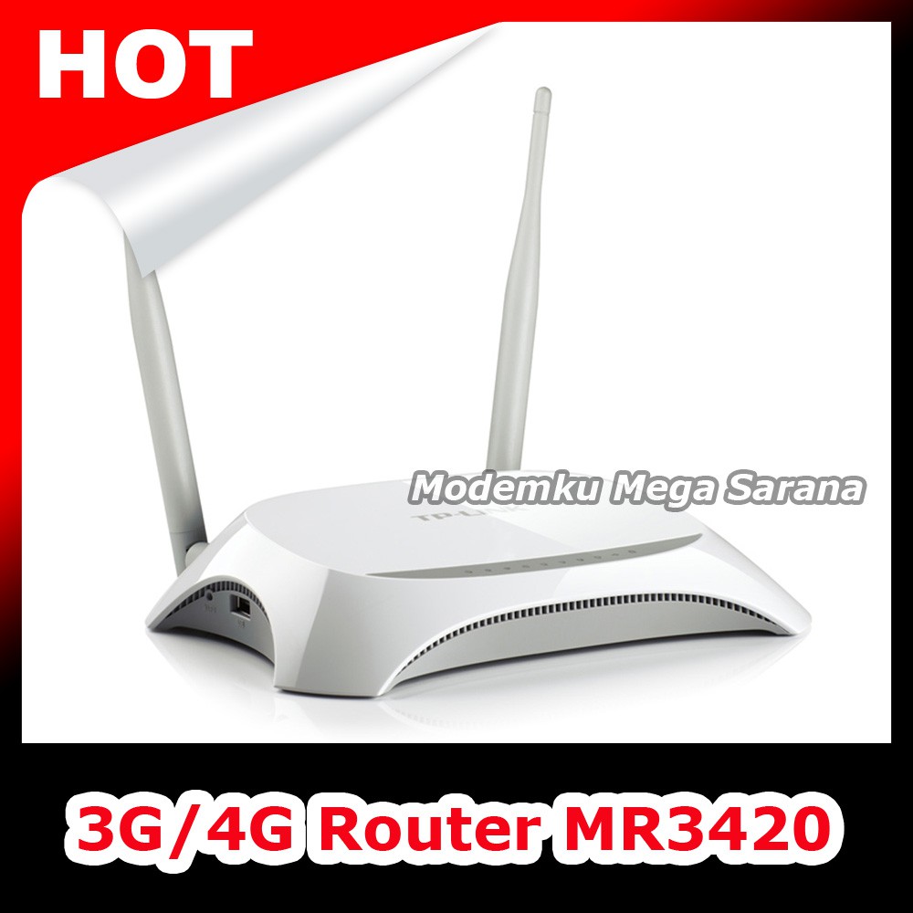 3G/4G Router TP-Link TL-MR3420 | Colok Modem Jadi Hotspot