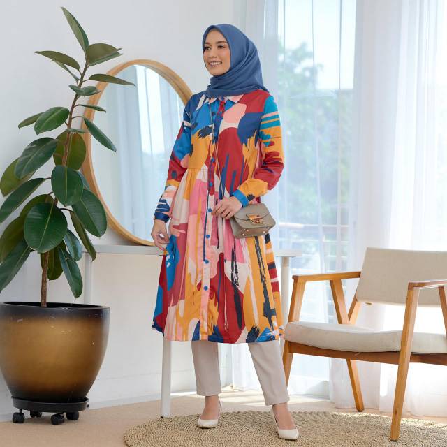 Mylady Hijab TUNIK ACELINE TOYOBO PRINT PREMIUM