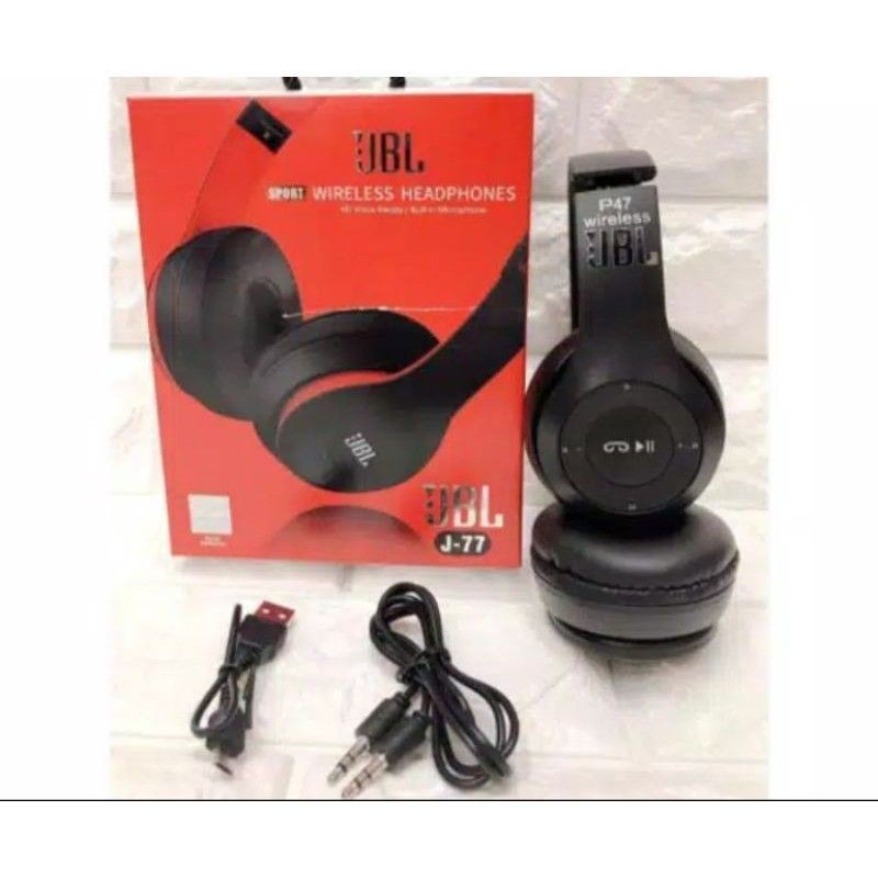 HEADPHONE J BANDO BLUETOOTH J-77 HEADSET EARPHONE J BANDO BLUETOOTH J77