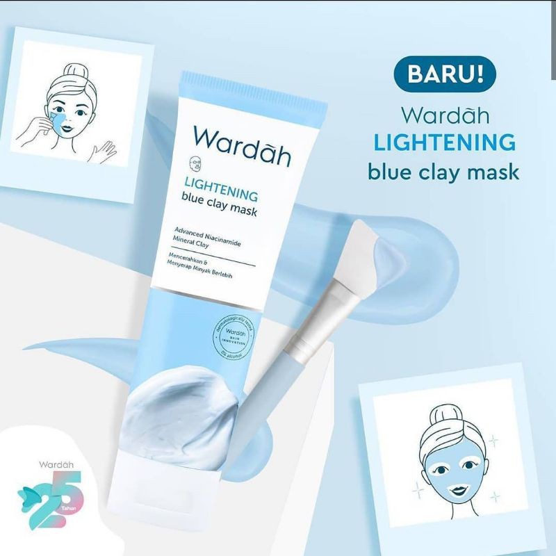 WARDAH LIGHTENING BLUE CLAY MASK 50 ml