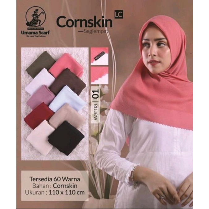 Corn Skin Kerudung Hijab Segi Empat Corn Skin Umama/Hijab Corn Skin Segi Empat Umama/Cornskin Lc(Lus
