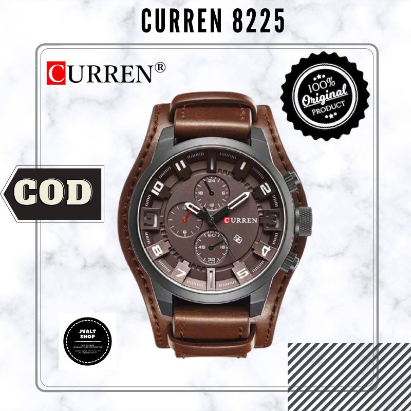 CURREN | CURREN 8225 COKLAT COKLAT| JAM ORIGINAL | JAM CURRENT ORIGINAL