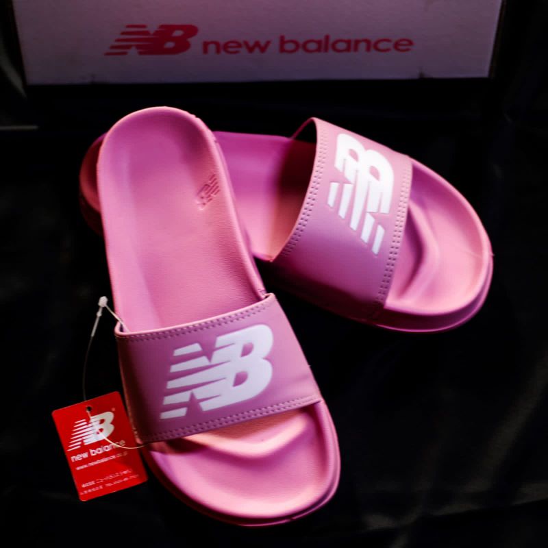 SANDAL NEW BALANCE FULL PINK LOGO WHITE