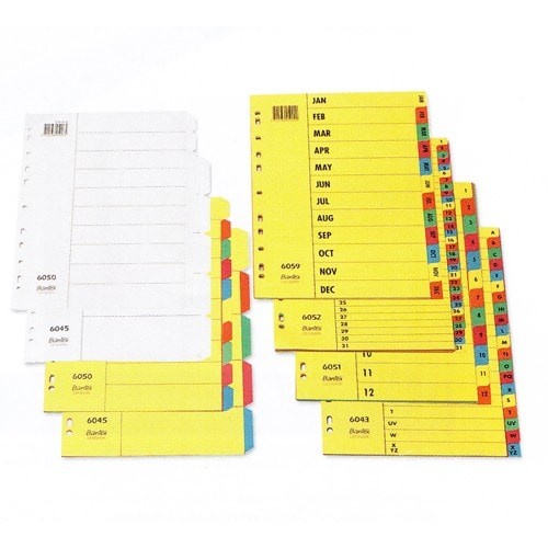 

Lucu Divider/ Pembatas Kertas A4 Bantex 10 Warna - 6050 Terlaris