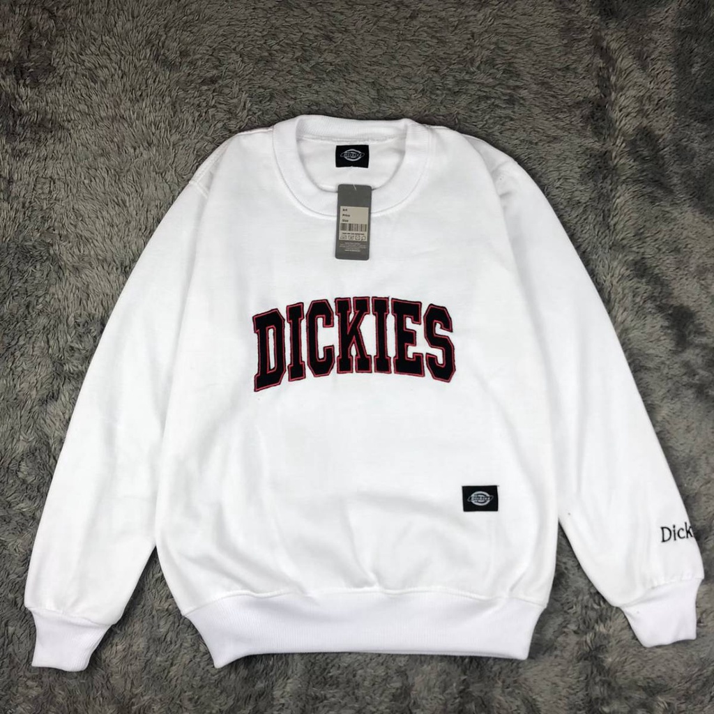 Crewneck Dickies Embroid Logo Basic Unisex Premium - Full Tag Bordir - Jaket Dickies - Hoodie Dickies -