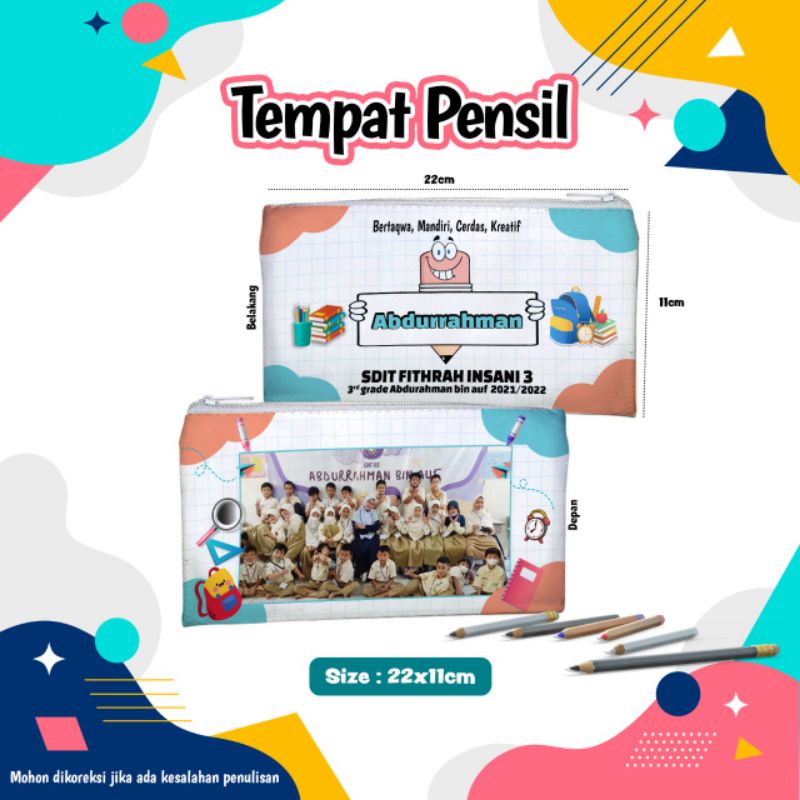 

TEMPAT PENSIL CUSTOM FOTO NAMA TULISAN GAMBAR UNIK LUCU - GROSIR MURAH FREE DESAIN