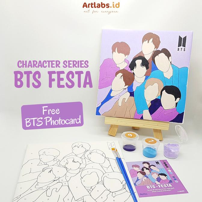 BTS FESTA - Paint By Number 11 Color [Character Series]|Painting Kit