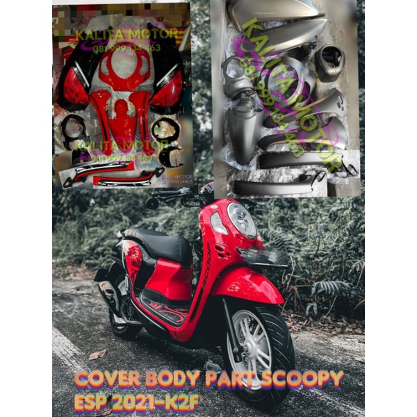 Scoopy k2f - fullset cover body Scoopy esp new 2021