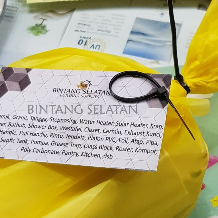 NYLON CABLE TIE/ PLASTIK LOCK/ KLIP KABEL HITAM 2.5 X 100MM/ 100PCS