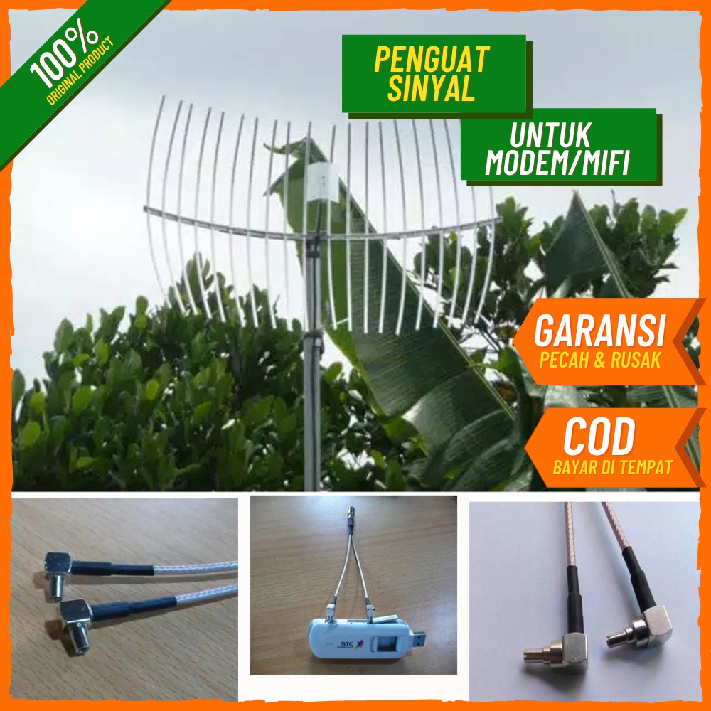 ANTENA MODEM/HP/MIFI KABEL 20 M/ 4G 3G ANTENA YAGI GRID INDUKSI UNIVERSAL