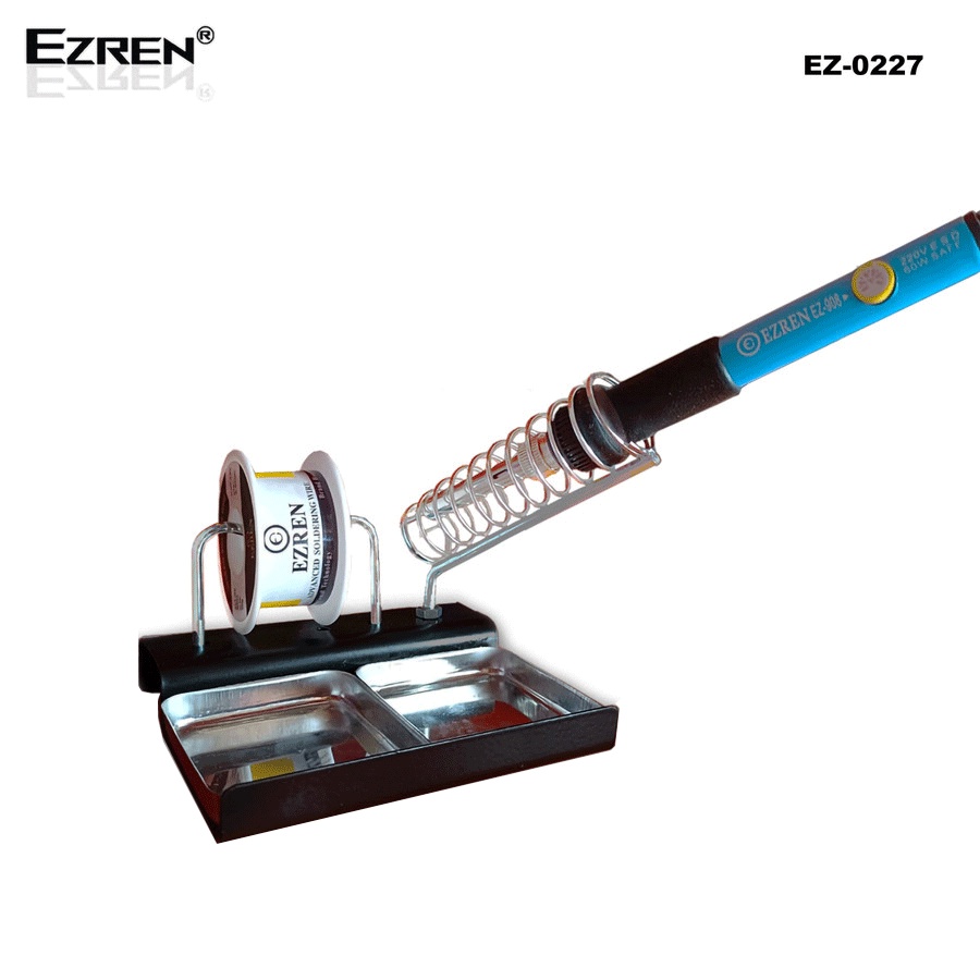 Ezren EZ-0227 Stand Solder Persegi Besi Dudukan Solder &amp; Dudukan Timah