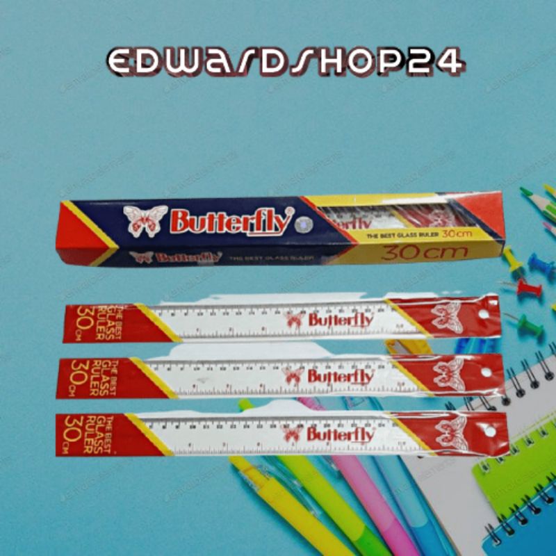 

Penggaris Butterfly 30 cm