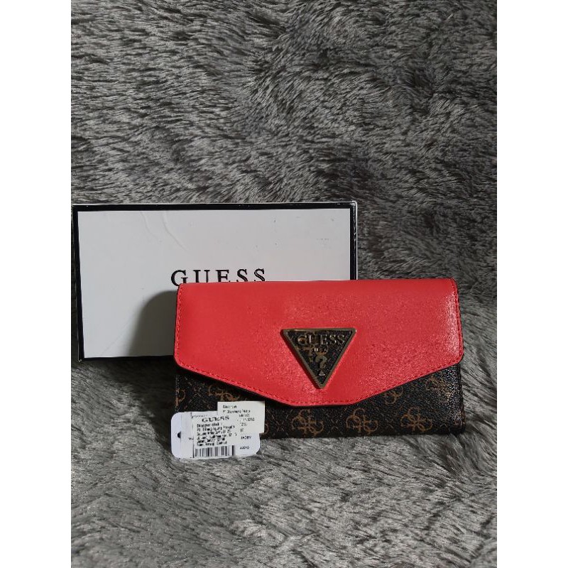 ✅READY✅ Preloved  Guess Maddy Long Wallet Original 1000%