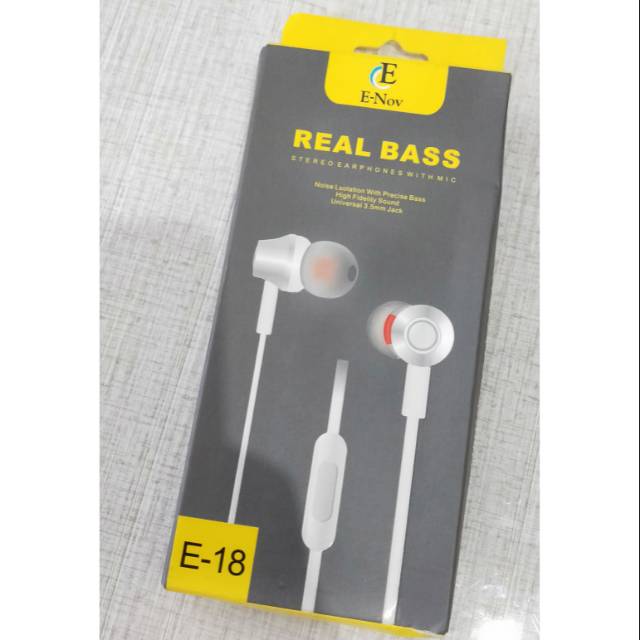 Headset real bass e-nov  e18 superbass