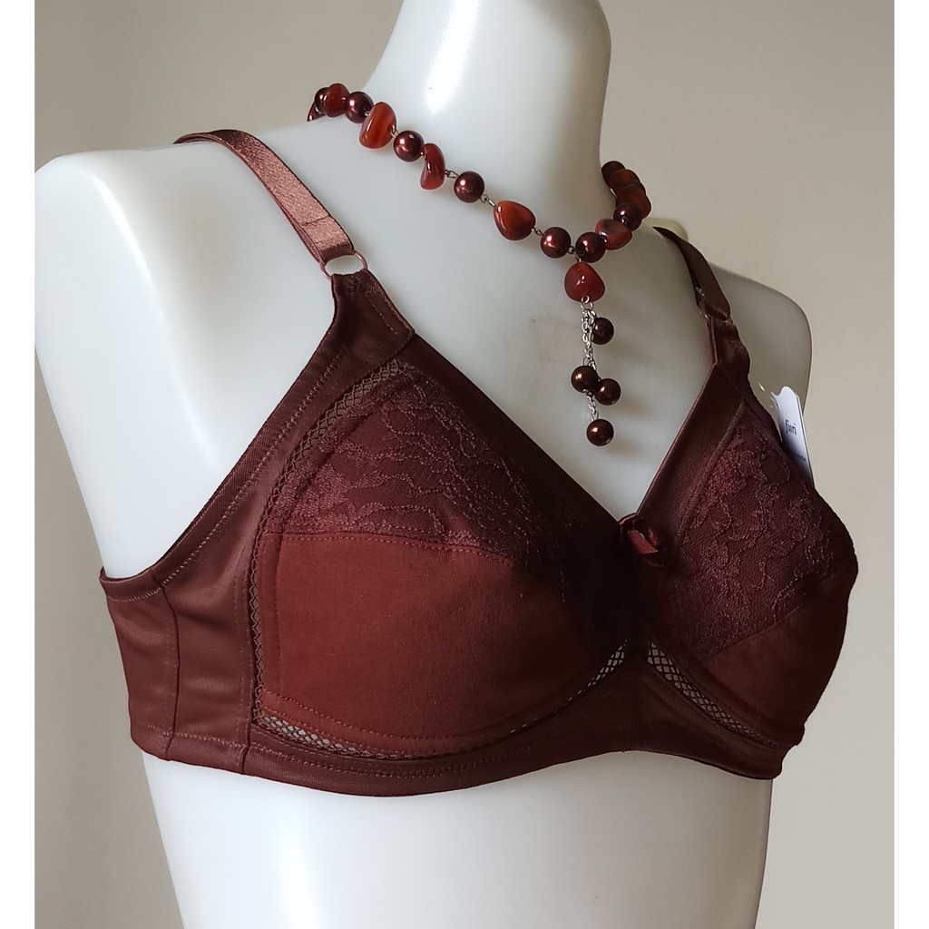 PROMO - FIORI Bra OFELIA Ver 02 COFFEE | Bra Tanpa Busa Tanpa Kawat | Bra Kait 2