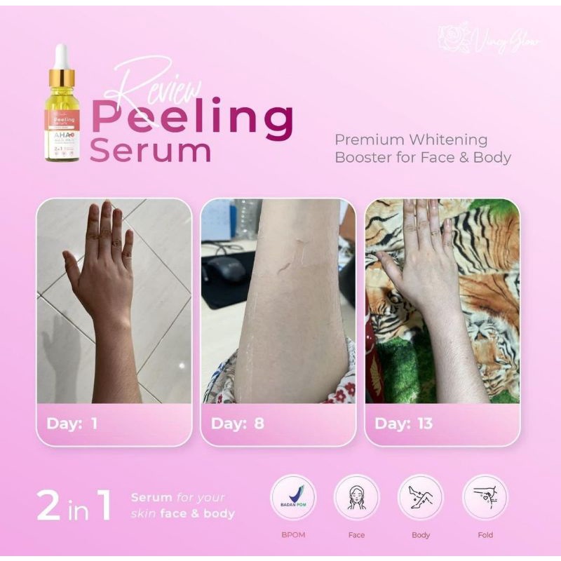 PEELING SERUM AHA ORIGINAL VINCY GLOW PUSAT RESMI