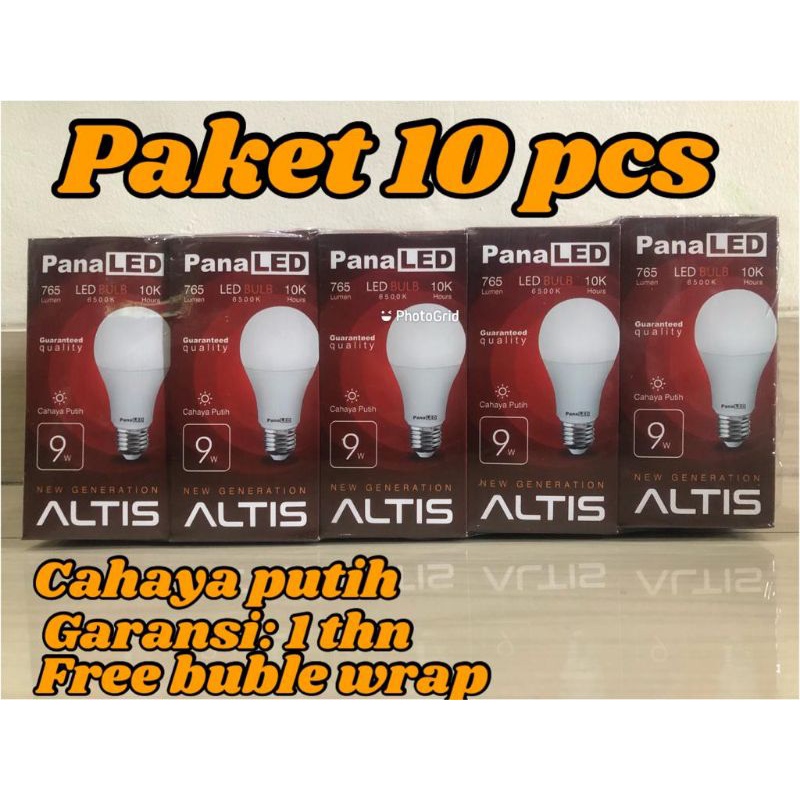 BOHLAM LED PANALED ALTIS 9 W PAKET 10 PCS