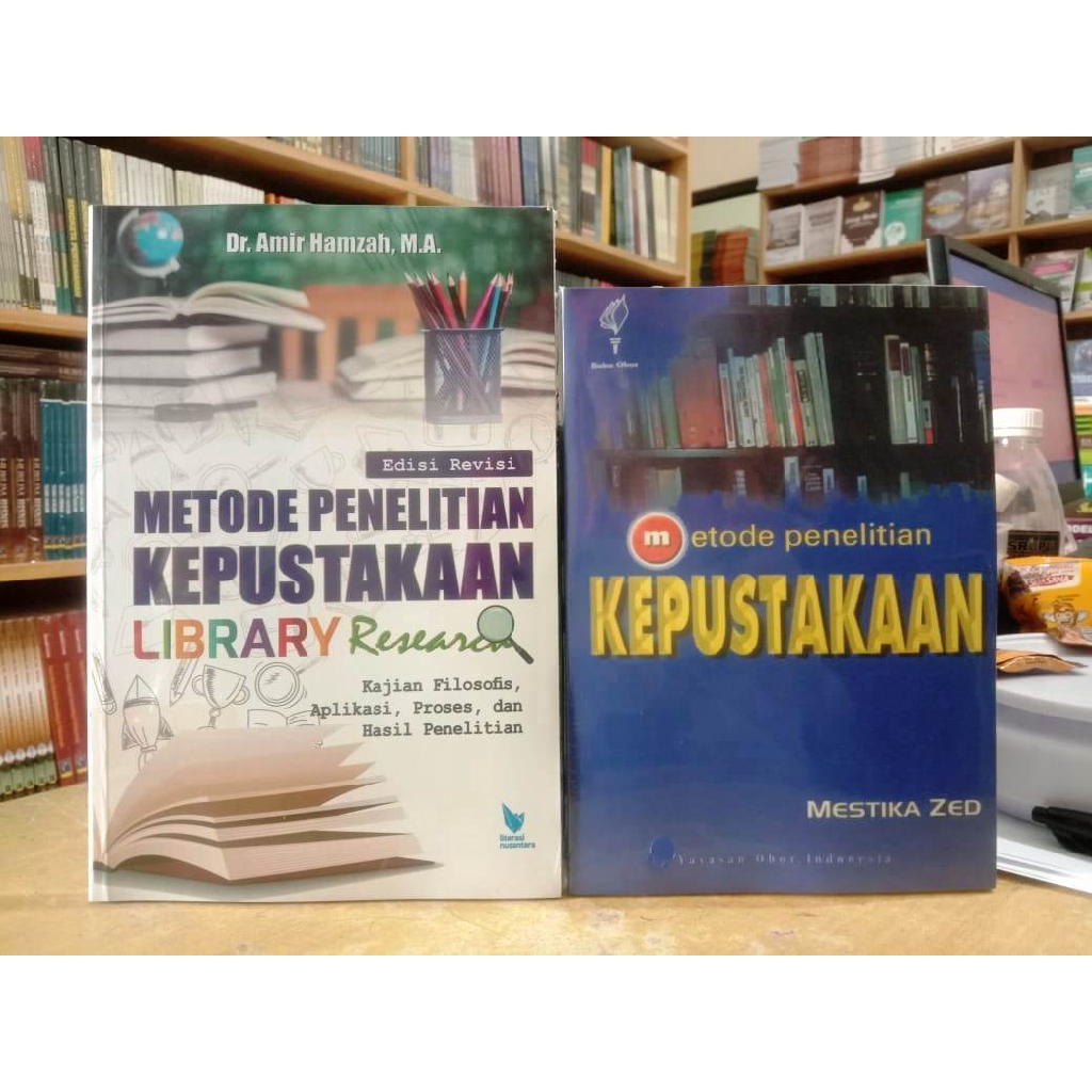 Paket 2 Buku Metode Penelitian Kepustakaan Mustika Zed Dan Amir Hamzah Shopee Indonesia