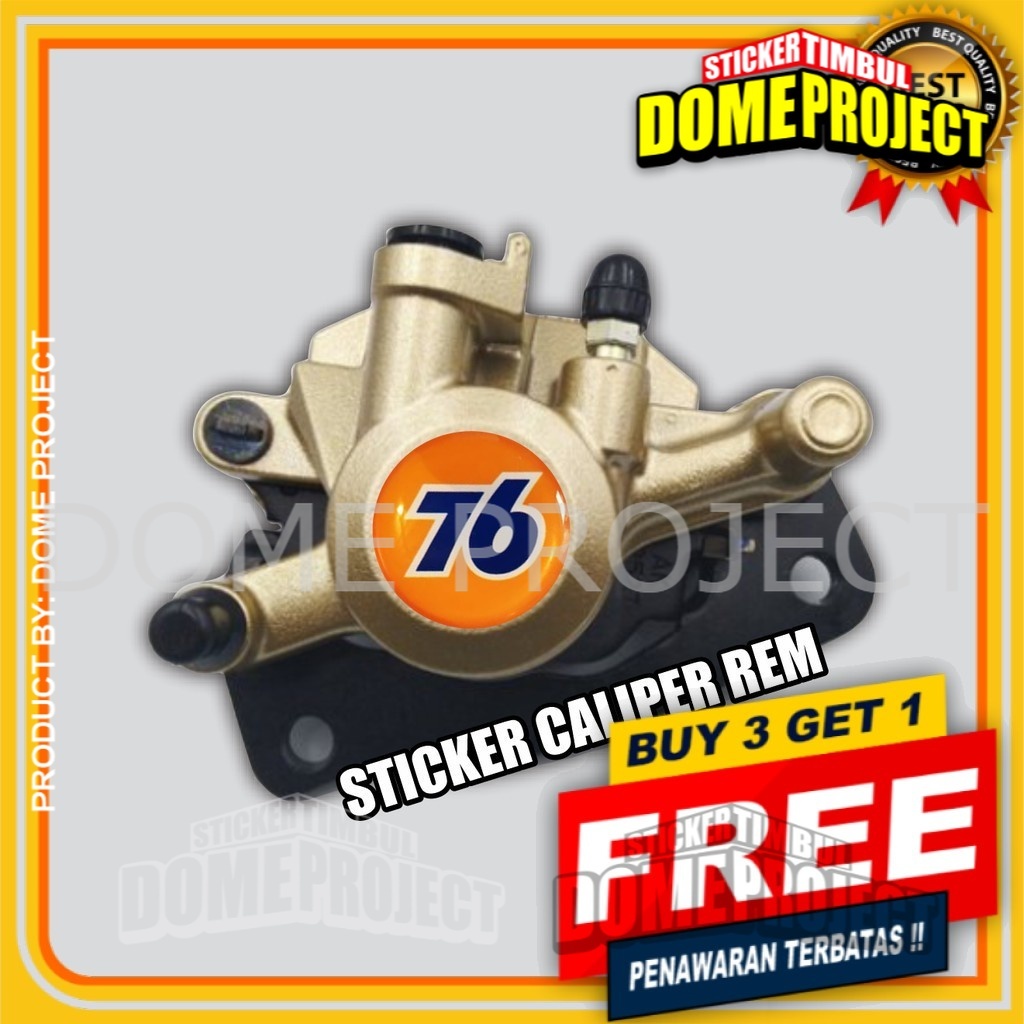 STIKER MOTOR EMBLEM 3D LOGO 76 KALIPER REM AKSESORIS YAMAHA HONDA SUZUZI KAWASAKI AESTHETIC KEREN