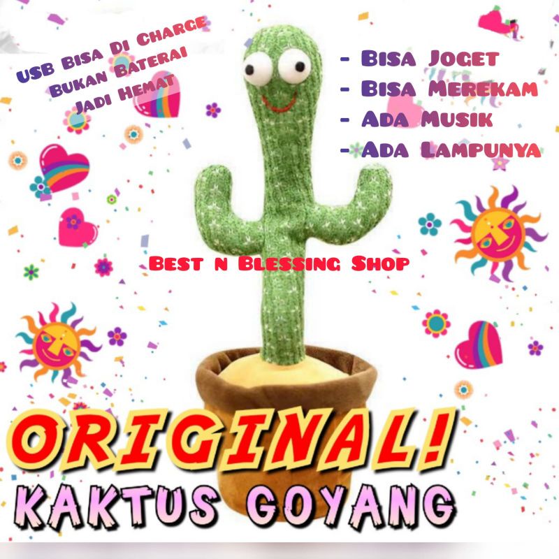 Kaktus Goyang / Boneka Kaktus Joget Merekam Mainan Viral