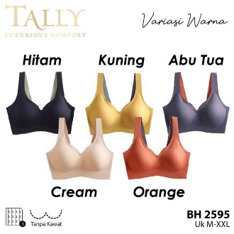 Miniset Remaja TALLY 2595 6688 189 180  Bra Kemben Sport Bra Seamless Polos Tanpa Kawat BTK