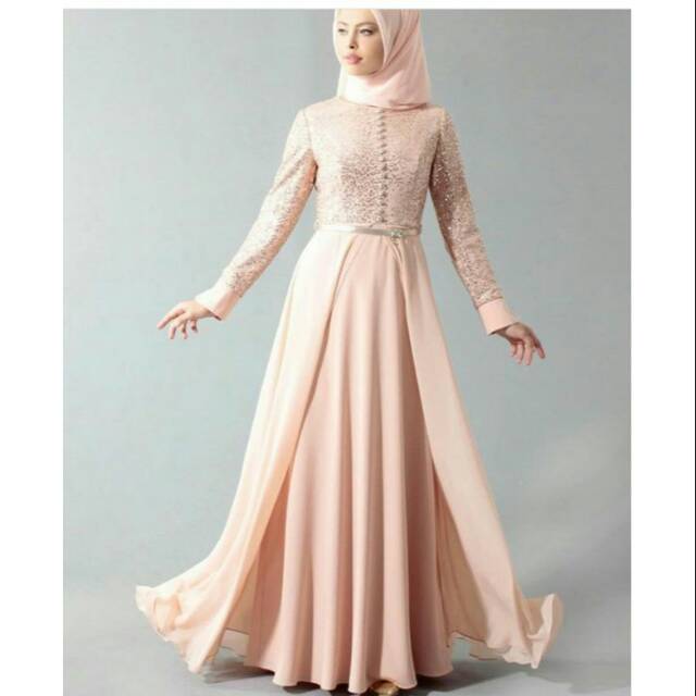 Gaun Muslim Baju Muslimah Gaun Pengantin Muslimah Baju Akad Pengantin Gaun Kebaya Muslim