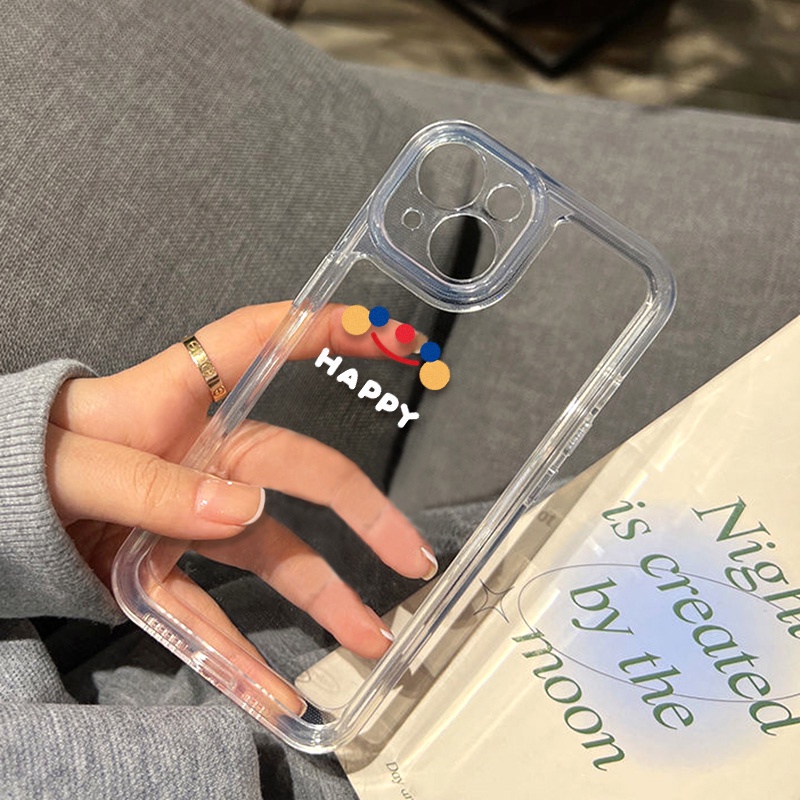 Case Bahan Akrilik TPU Transparan Tahan Banting Untuk iPhone 11 Pro Max 13 Pro 12 Pro XS Max XR X 8 Plus 7 Plus SE 2020 2022