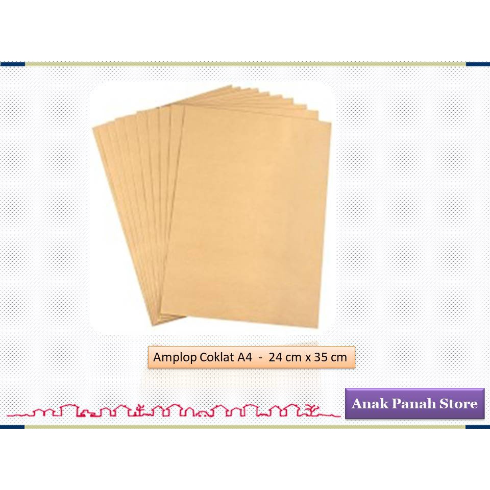 

Amplop Coklat Ukuran A4 ( Isi 100 lembar )
