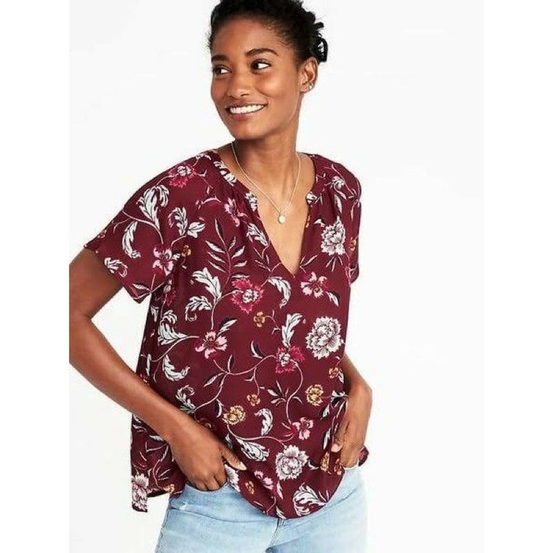 Blouse old navy floral red