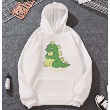 DOMINOSAUR HOODIE WANITA - HOODIE JUMPER TEBAL TERLARIS