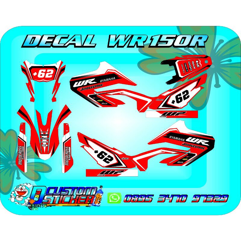 DECAL WR 150R/DECAL YAMAHA WR150R/DECAL TRAIL WR150R