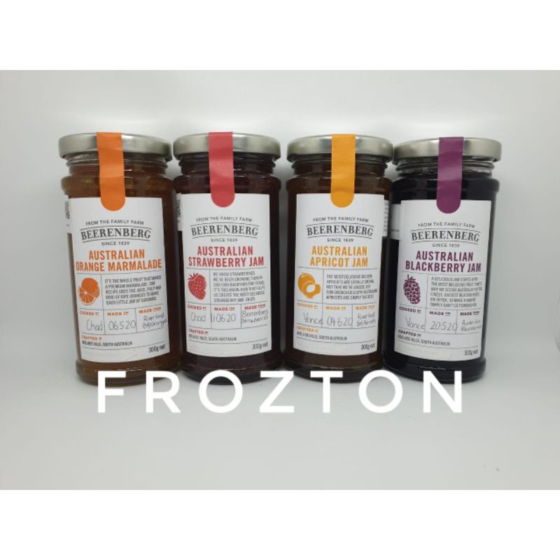 

Selai strawberry Orange Apricot Blackberry Beerenberg (300 gr) marmalade jam jeruk