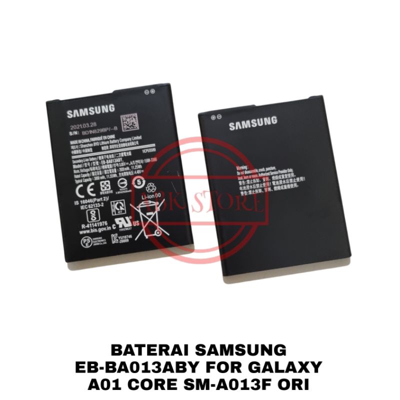 BATRE BATERAI BATTERY SAMSUNG GALAXY A01 CORE SM-A013F EB-BA013ABY ORIGINAL