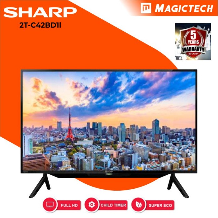 TV SHARP 42" / 42 INCH 2T-C42BD1i / 2TC42BD1i - DIGITAL TV