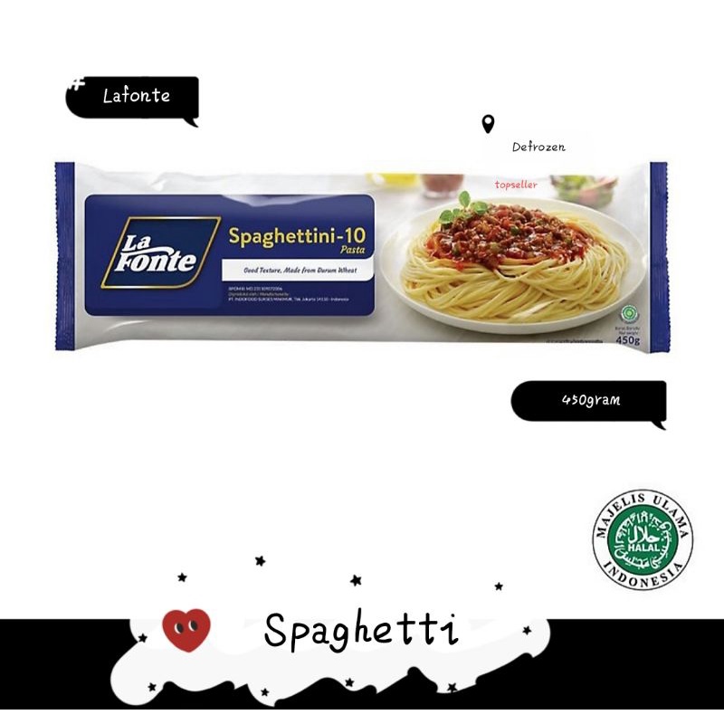 

La Fonte Spaghetti 450gr/Pasta Spaghetti Lafonte