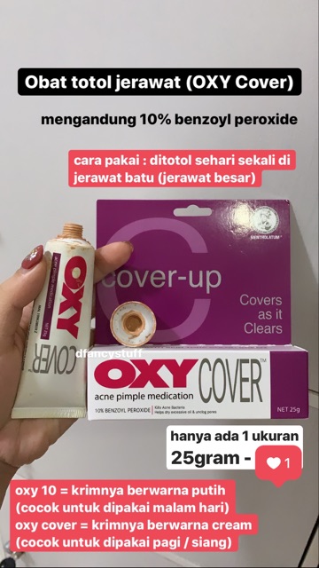 OXY 5 OXY 10 OXY Cover - Obat jerawat ORIGINAL 10gr 25gr