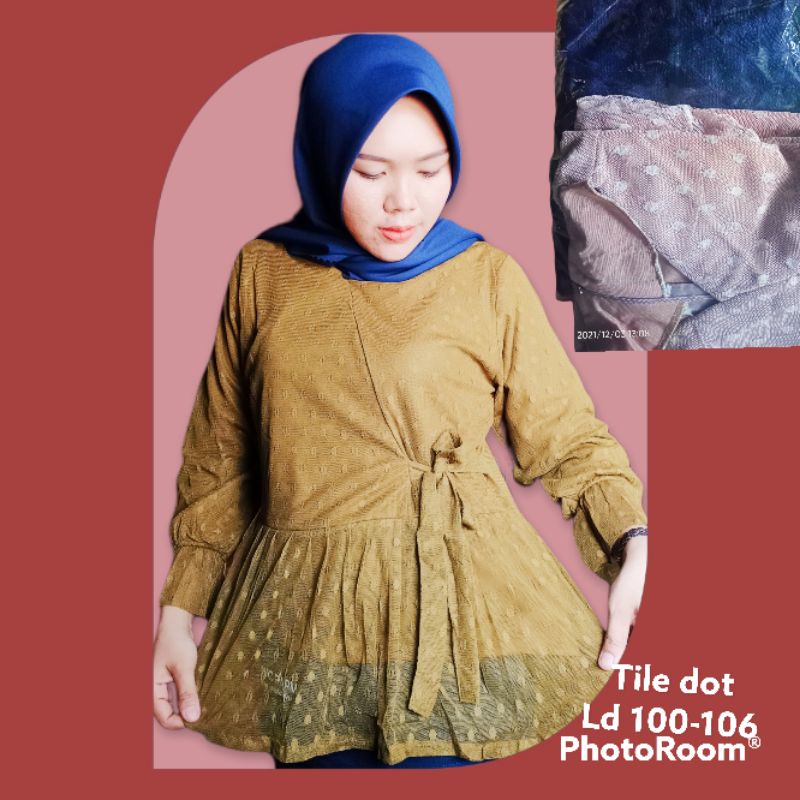 atasan tile dot rempel