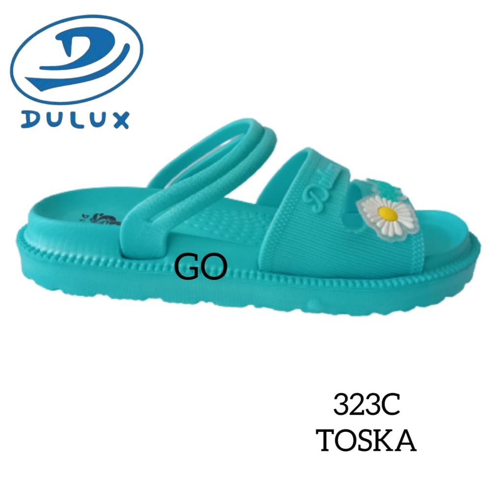 gof DULUX 323DC Sandal Karet Anak Perempuan Tanggung Model Gladiator Sendal Ban Dua Anak Remaja Cewe