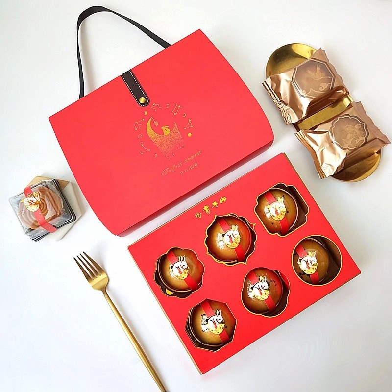 Kotak Kue Bulan Mooncake Festival Box Set 6 Packing Mooncake Box Murah