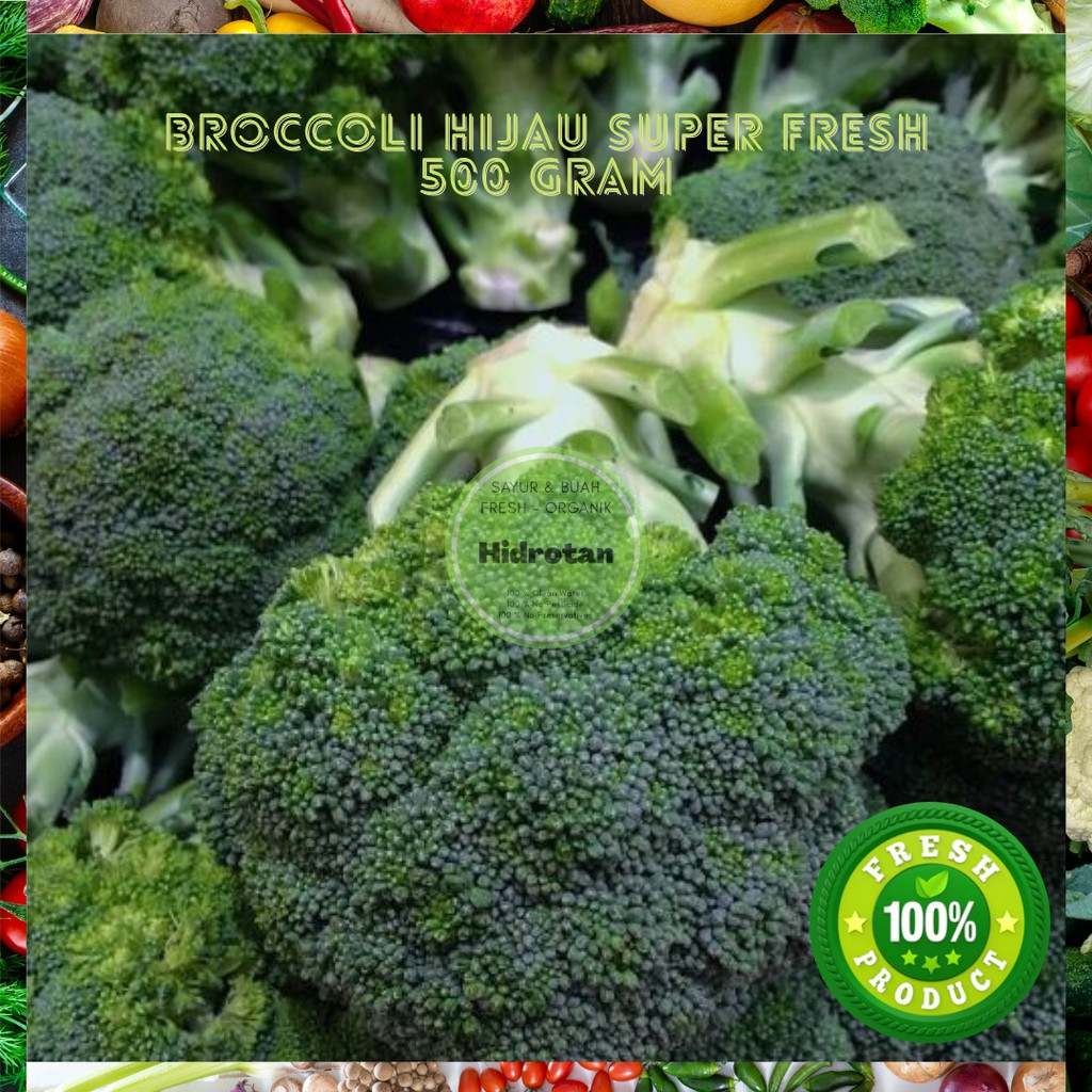 

Brokoli (Broccoli) 500 gr Sayuran Segar | Paket Combo Fresh - Makanan Murah - Free Emas