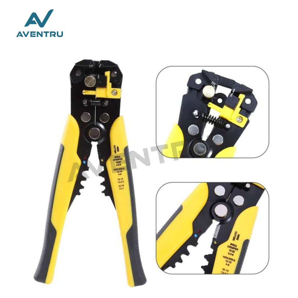 Automatic Wire Stripper Crimper Cutter Pliers Tool Alat Potong Kabel