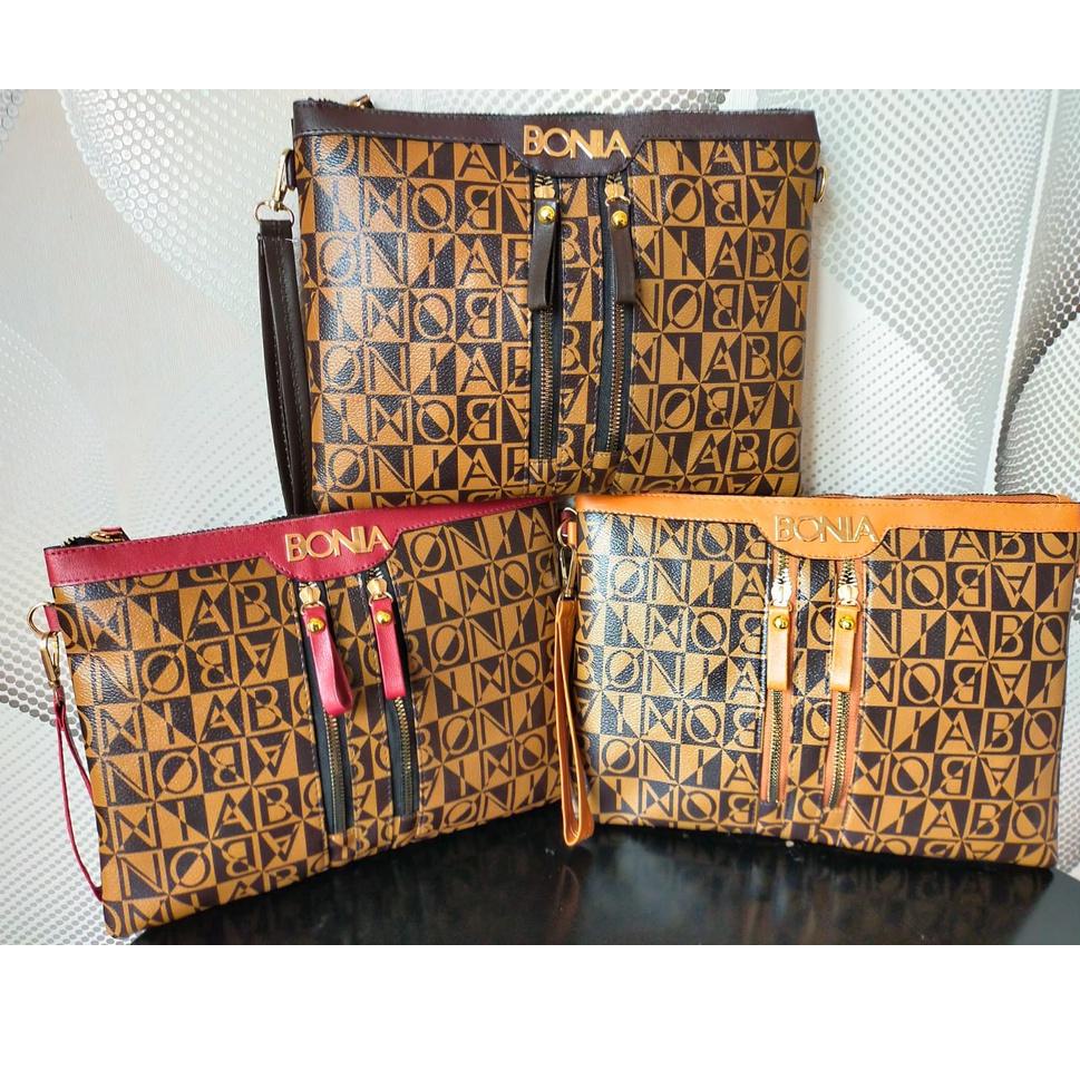  TAS WANITA CLUTCH BONIA 666 MARVEL TAS HANDBAG DOUBLE REST IMPORT BATAM "SUM. 35257"