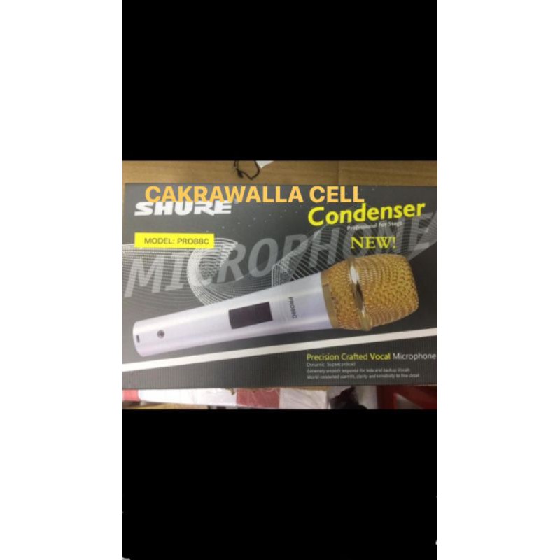 MIC KABEL SHURE KONDENSOR PRO 88C NEW