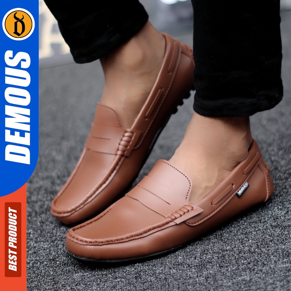 DEMOUS Verona - Sepatu Pantopel Formal Kerja Slop Pria