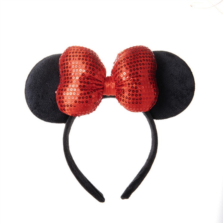 Bando Mickey Mouse Minnie bando aksesoris rambut pita Berkualitas import