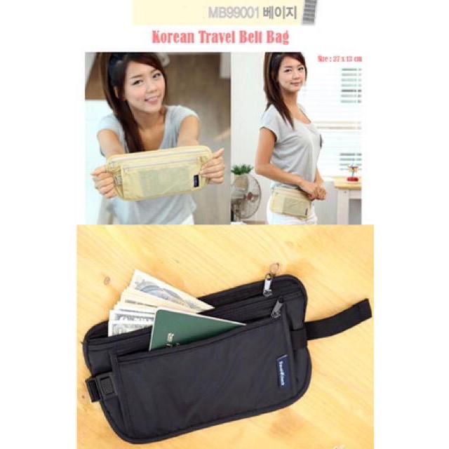 Tas pinggang anti maling/ Slim hidden waist bag