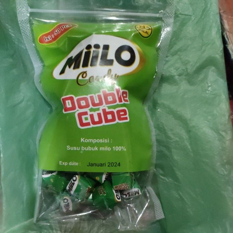 coklat kotak miilo double cube isi 50 pcs susu bubuk milo