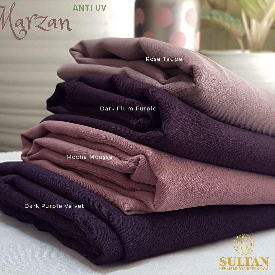 KAIN ABAYA SULTAN MARZAN / MAZEN ANTI UV WARNA POLOS LENGKAP 지