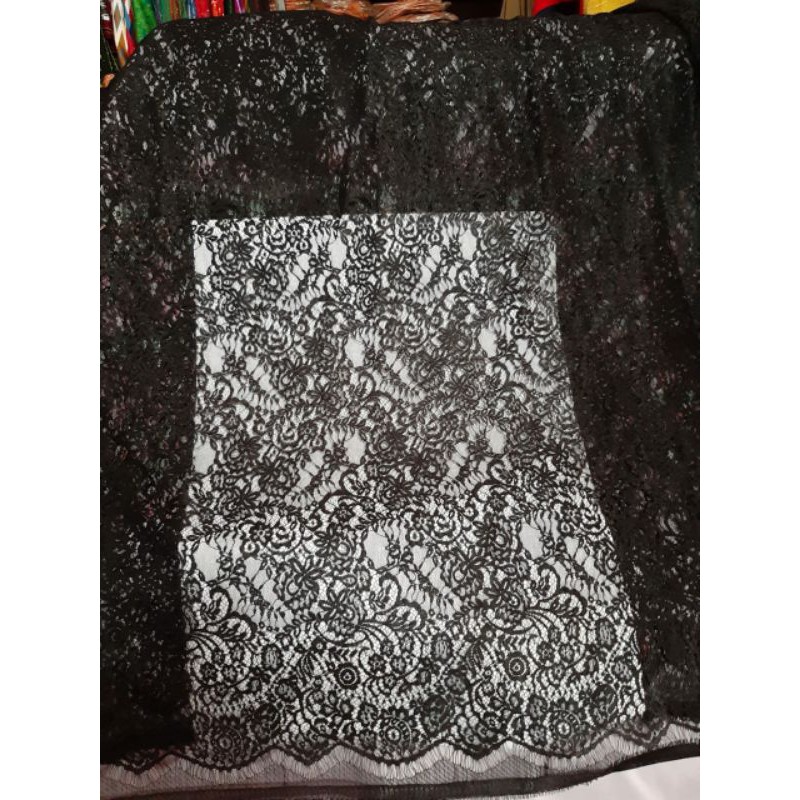 Kain Brokat Kebaya Hitam