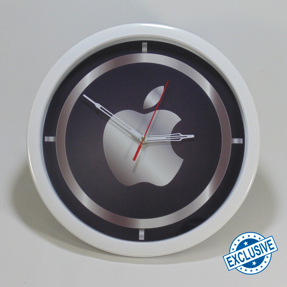 (ISTIMEWA BOSSQUE) JAM DINDING CUSTOM APPLE